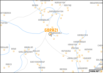 map of Gorāzī