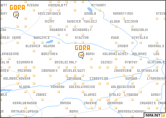 map of Góra