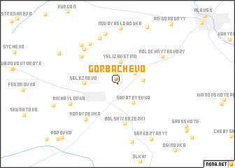 map of Gorbachëvo