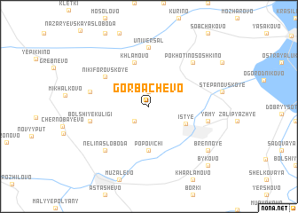 map of Gorbachëvo