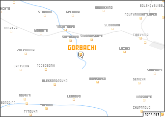 map of Gorbachi