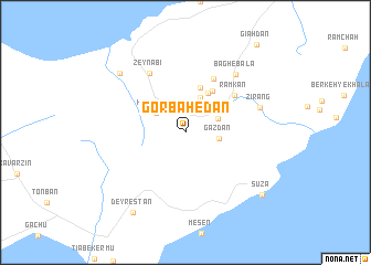 map of Gorbahedān