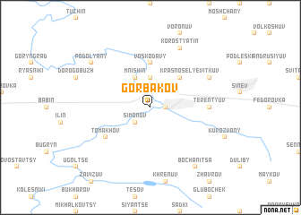 map of Gorbakov