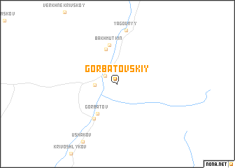 map of Gorbatovskiy