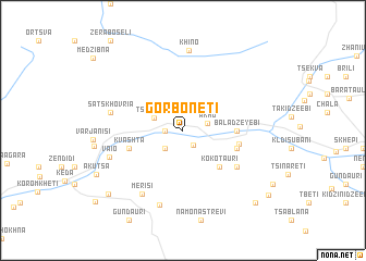 map of Gorboneti