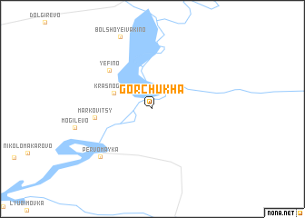 map of Gorchukha