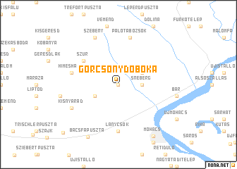 map of Görcsönydoboka