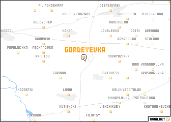 map of Gordeyevka
