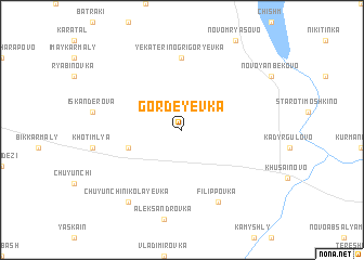 map of Gordeyevka