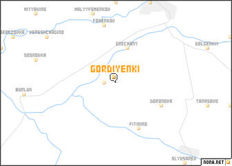 map of Gordiyenki