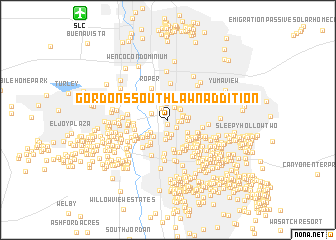 map of Gordons South Lawn Addition