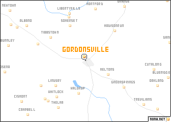 map of Gordonsville
