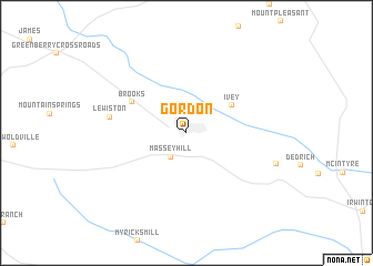 map of Gordon