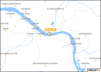 map of Gordo