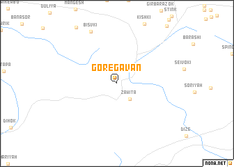 map of Gōrēgāvān