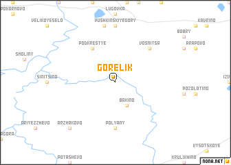 map of Gorelik