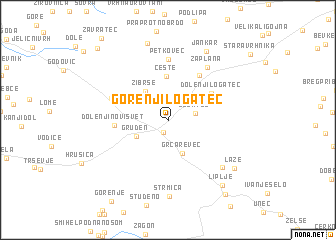 map of Gorenji Logatec