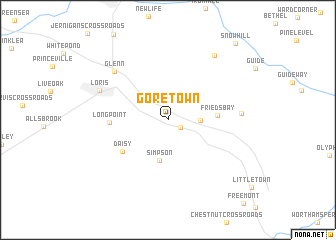 map of Goretown