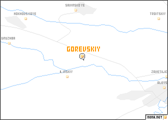 map of Gorevskiy