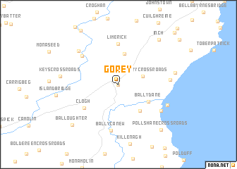 map of Gorey