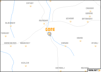 map of Göre