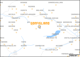 map of Gorfigliano