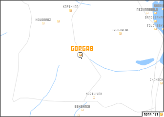 map of Gorgāb
