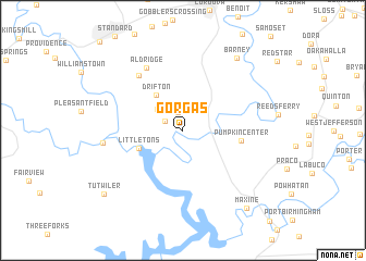 map of Gorgas