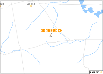 map of Gorge Rock