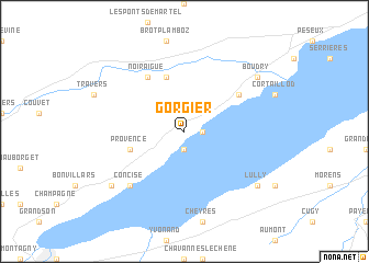 map of Gorgier