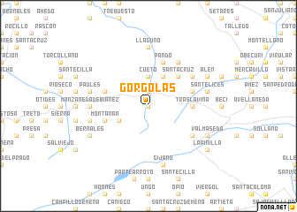 map of Górgolas