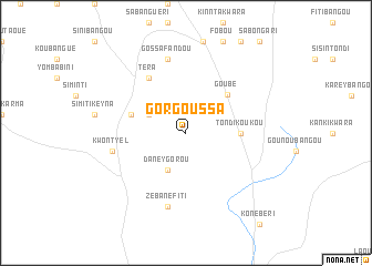 map of Gorgoussa