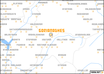 map of Gorianádhes