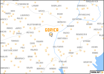 map of Gorica