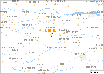 map of Gorica
