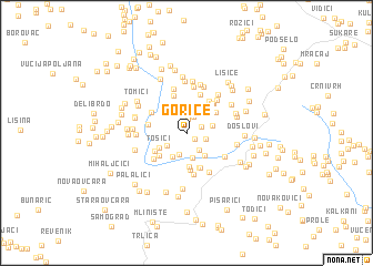 map of Gorice