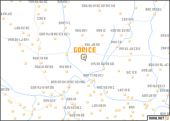 map of Gorice