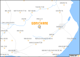 map of Gorichane