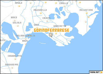 map of Gorino Ferrarese