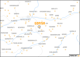 map of Gorisa