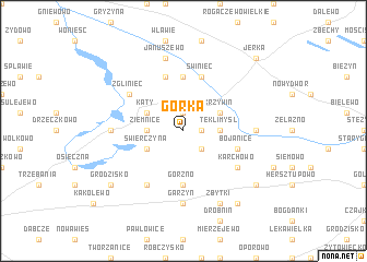map of Górka