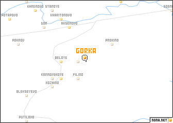 map of Gorka