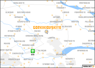 map of Gorki Kiovskiye