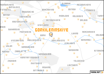 map of Gorki-Leninskiye