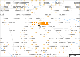 map of Górki Małe