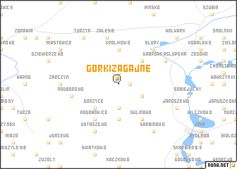 map of Górki Zagajne