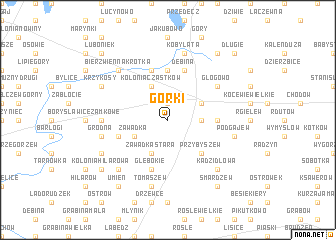 map of Górki