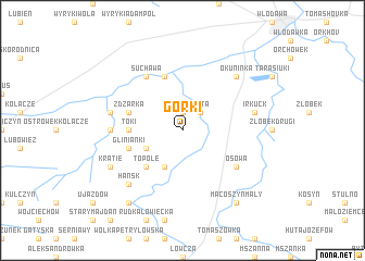 map of Górki