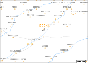 map of Gorki