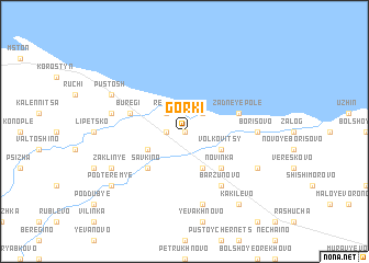 map of Gorki